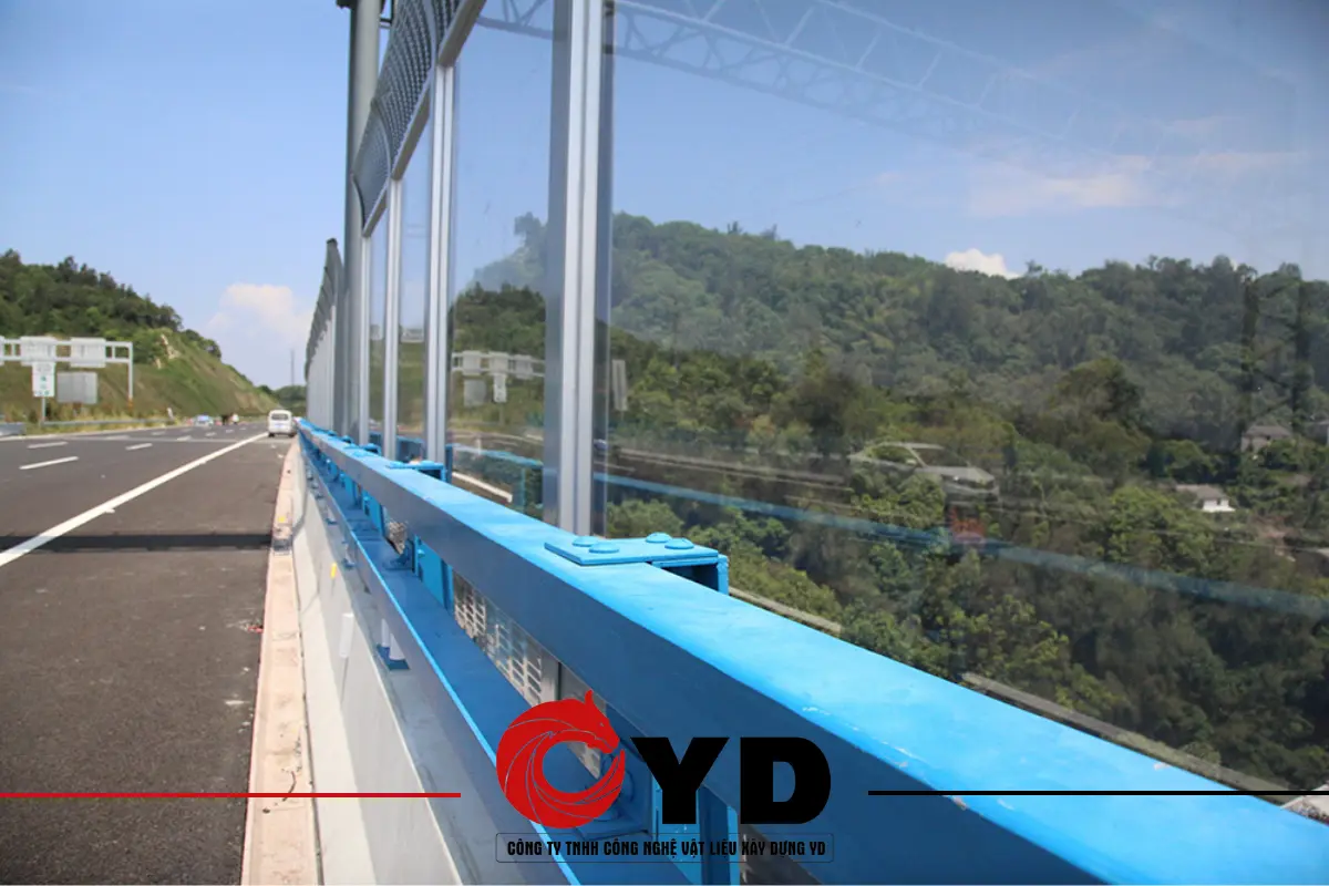 Tường Chống Ồn Phản Âm Mô-đun Kết Hợp Kim Loại và Nhựa Trong Suốt - Ảnh 6